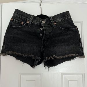 Black Levi shorts